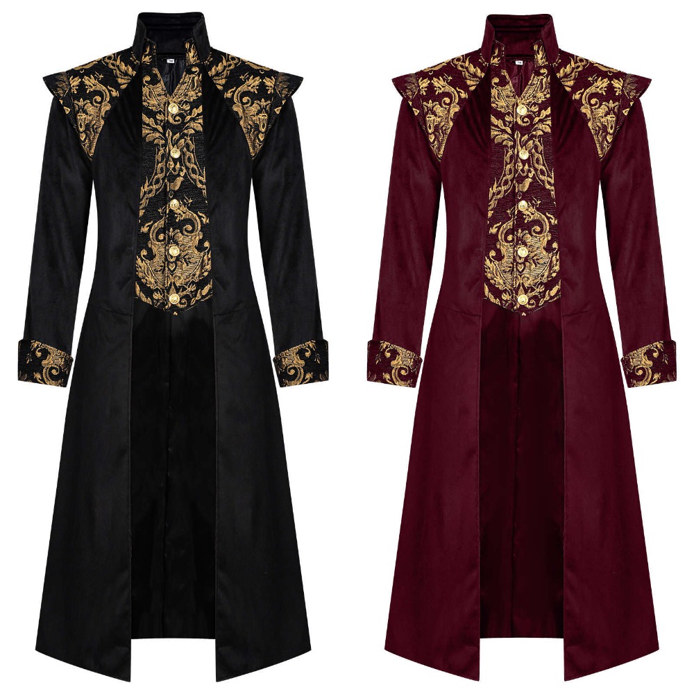 Women'S Gothic Formal Wear - Steampunk Ortaçağ Tailcoat Ceket Victoria Gotik