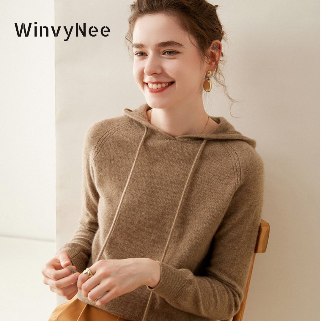 Cashmere Sweater Formal - WinvyNee Kadın Kaşmir Merinos Yünü Kazak