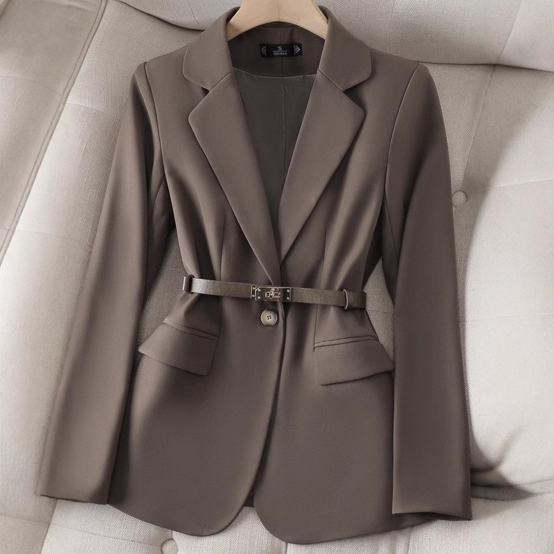 Women Formal Wear With Black Blazer - Ofis Bayanlar Blazer Kadın Ceket Uzun
