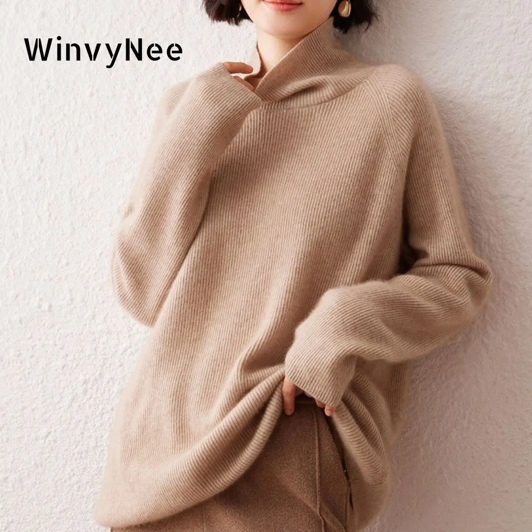 Cashmere Sweater Formal - WinvyNee Kaşmir Kazak Kadın Uzun Kollu