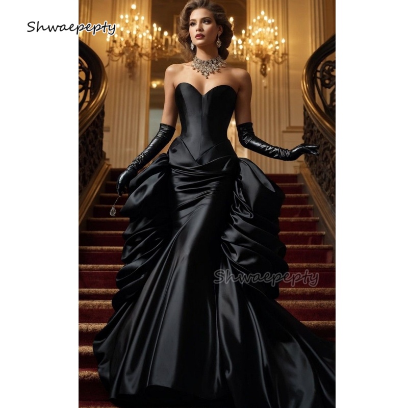 Women'S Gothic Formal Wear - Dantelli Vintage Victoria Denizkızı Balo Elbise