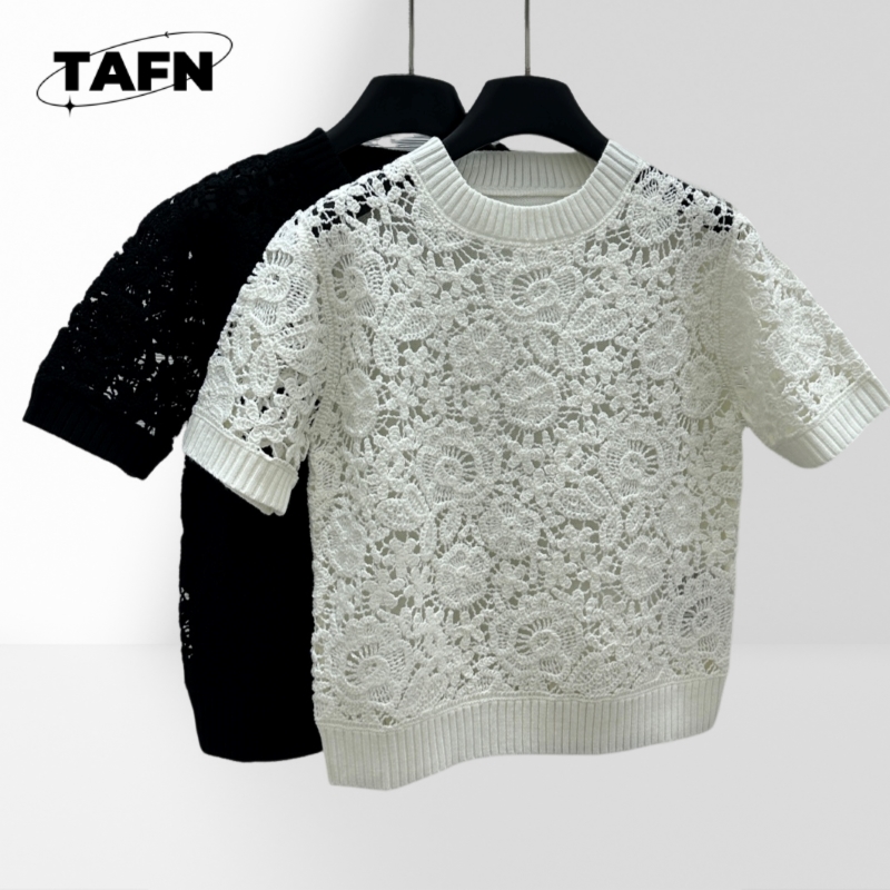 Cashmere Sweater Formal - T-shirt Moda Zarif Güzel Trendy Retro