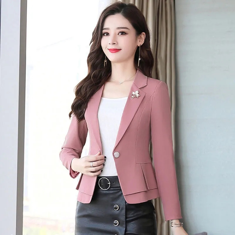 Women Formal Wear With Black Blazer - Kadınlar İçin Kırmızı Yeşil Bej Siyah