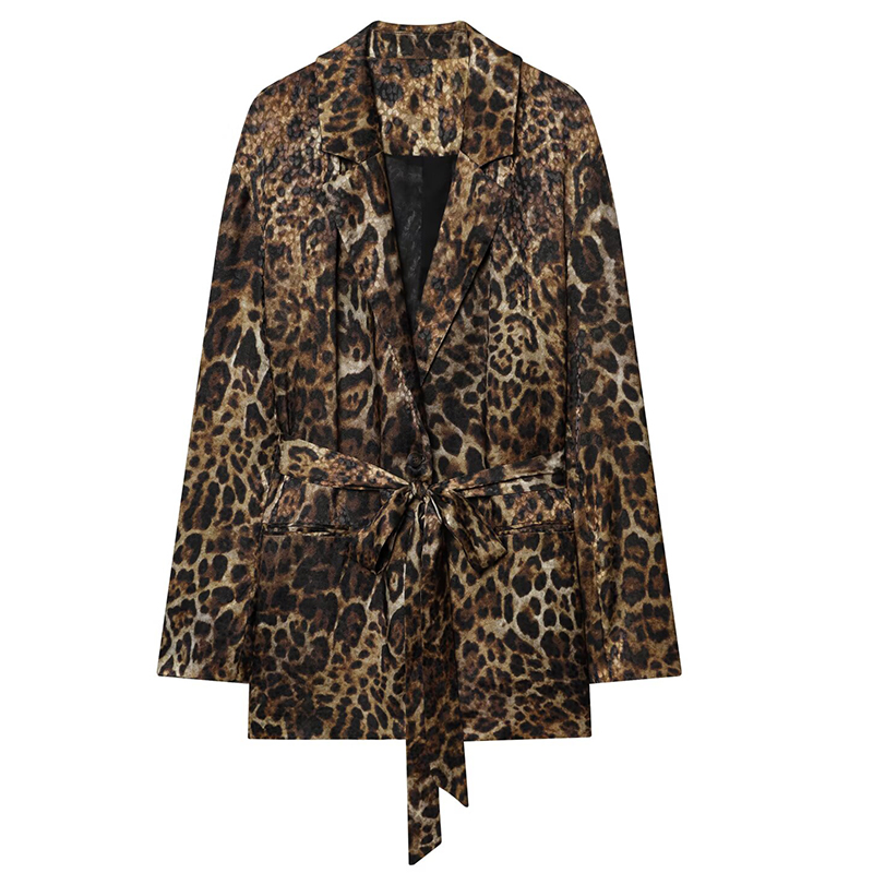 HXAO Leopar Desenli Pantolon T - Women'S Formal Wear Suit incelemesi ve fiyatı