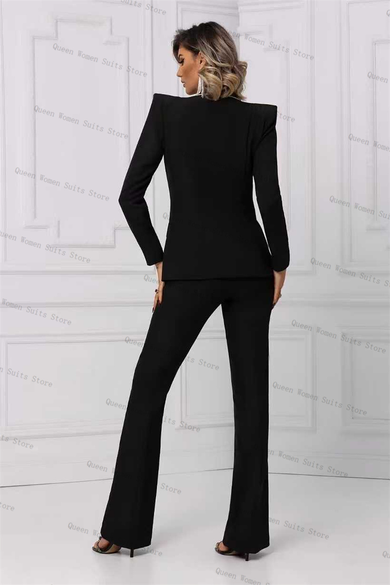 Kristal Siyah Kadın Takım Elbi - Women Formal Wear With Black Blazer incelemesi ve fiyatı