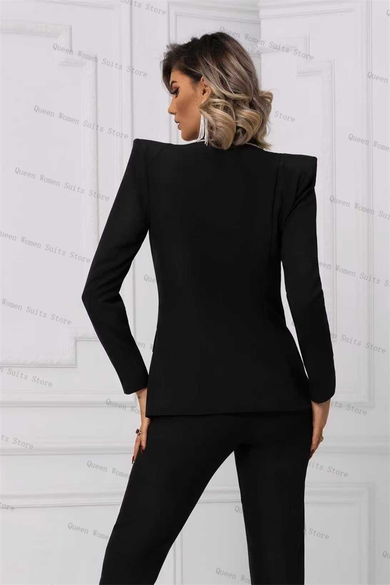 Kristal Siyah Kadın Takım Elbi - Women Formal Wear With Black Blazer incelemesi ve fiyatı