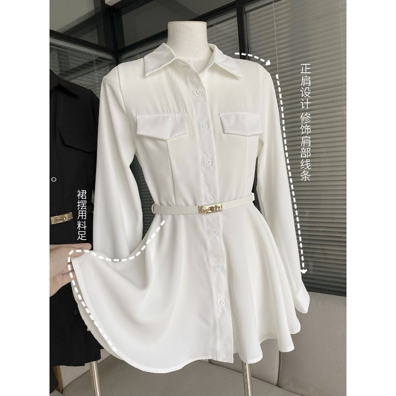 Kadın Siyah Gömlek Elbise Uzun - Women Formal Wear Stitching incelemesi ve fiyatı