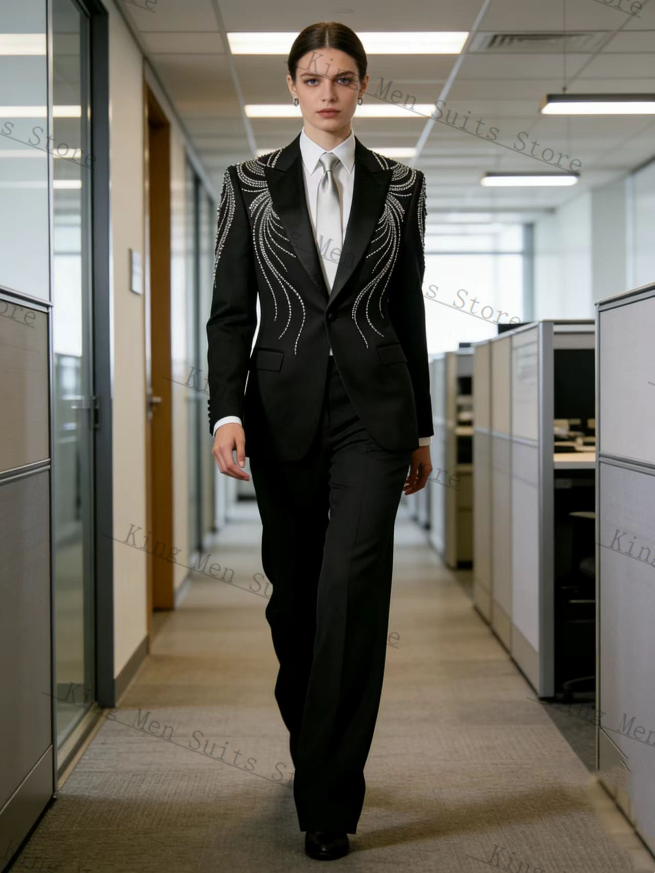 Siyah Kadın Takım Elbise Seti  - Women Formal Wear With Black Blazer incelemesi ve fiyatı