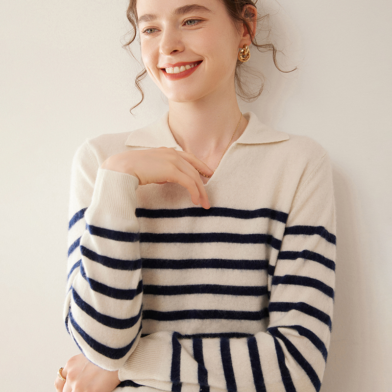 WinvyNee kadın Kaşmir Yün Çizg - Cashmere Sweater Formal incelemesi ve fiyatı