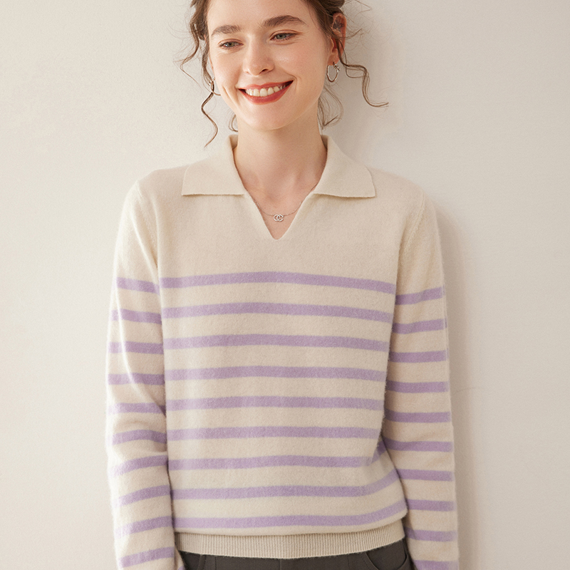 WinvyNee kadın Kaşmir Yün Çizg - Cashmere Sweater Formal incelemesi ve fiyatı