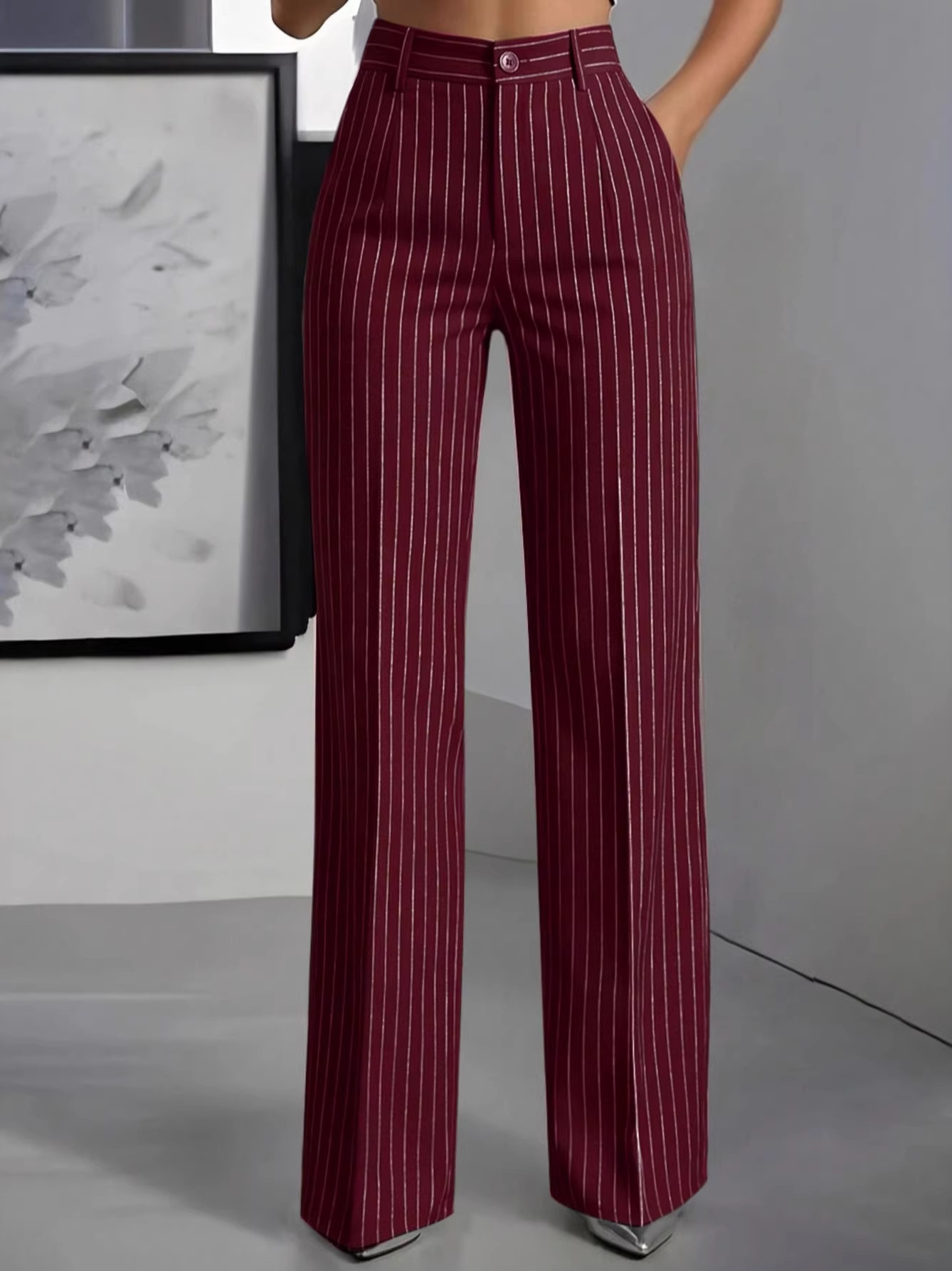 Şık Yüksek Bel Düz Paça Takım  - Women'S Formal Wear Suit incelemesi ve fiyatı