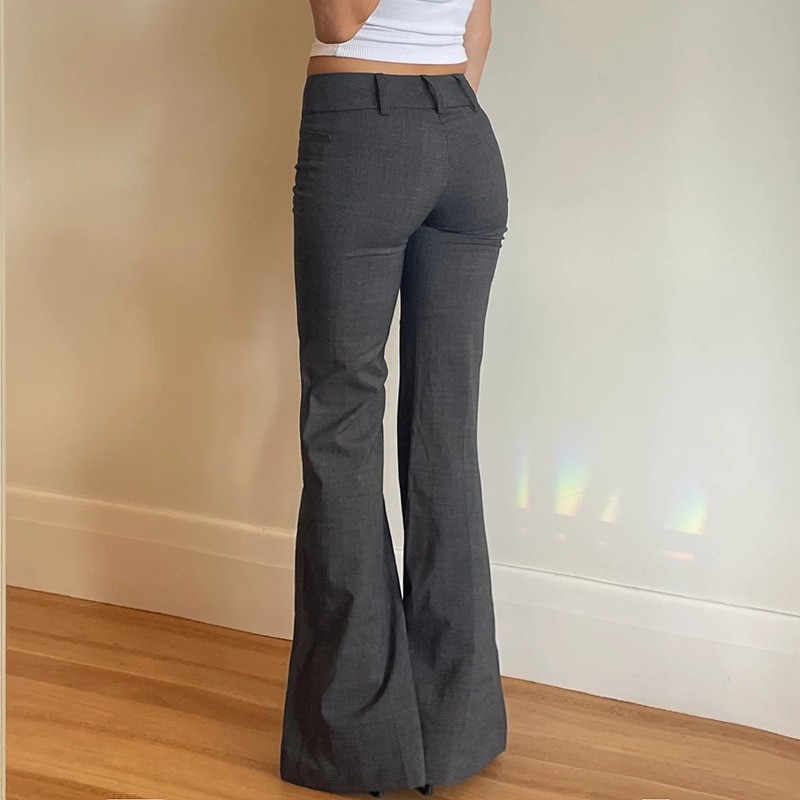 Gri Tam Boy Pantolon Mikro İsp - Tailored Trouser Wide incelemesi ve fiyatı