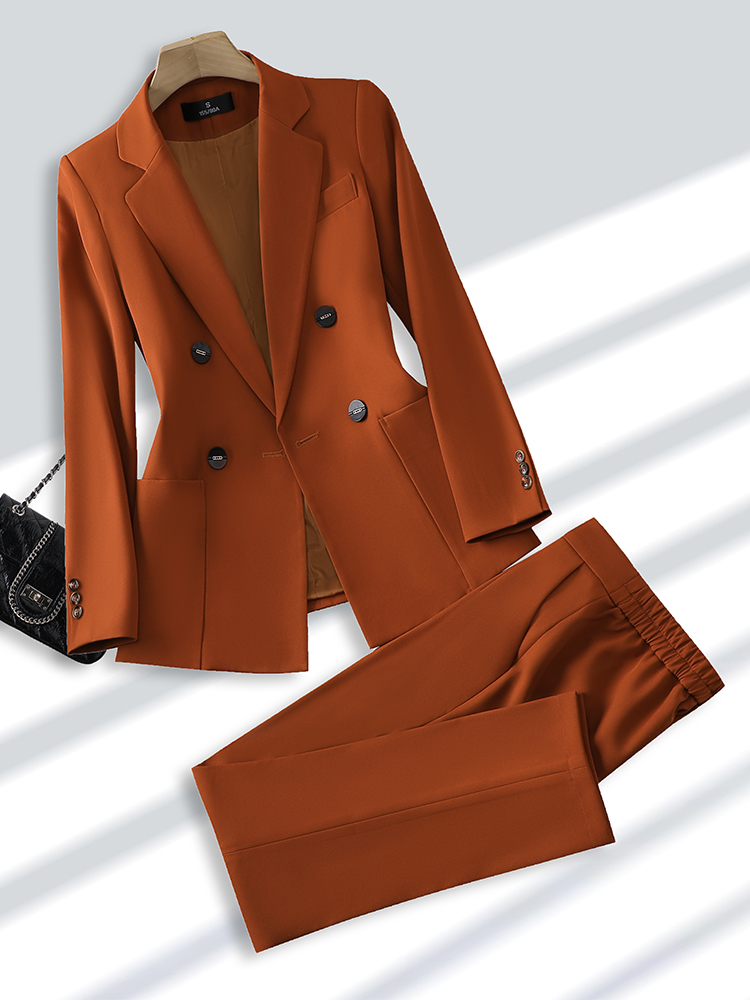 Moda bayanlar takım elbise res - Women Formal Wear With Black Blazer incelemesi ve fiyatı