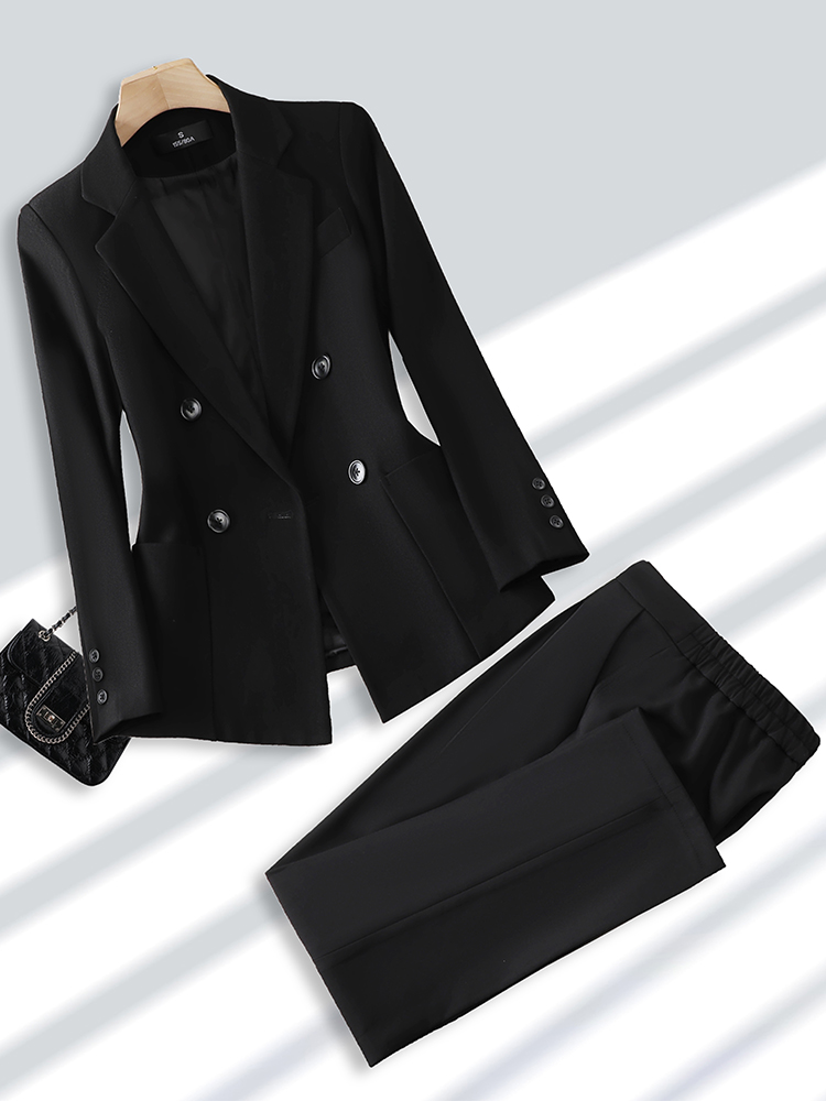 Moda bayanlar takım elbise res - Women Formal Wear With Black Blazer incelemesi ve fiyatı