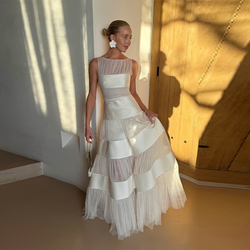 Lady Chic Beyaz Kolsuz Patchwo - Women'S Formal Dinner Wear incelemesi ve fiyatı