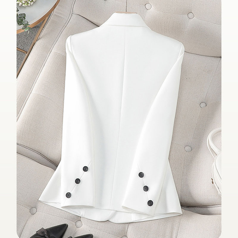 2025 Yeni Bahar Sonbahar Beyaz - Women Formal Wear With Black Blazer incelemesi ve fiyatı