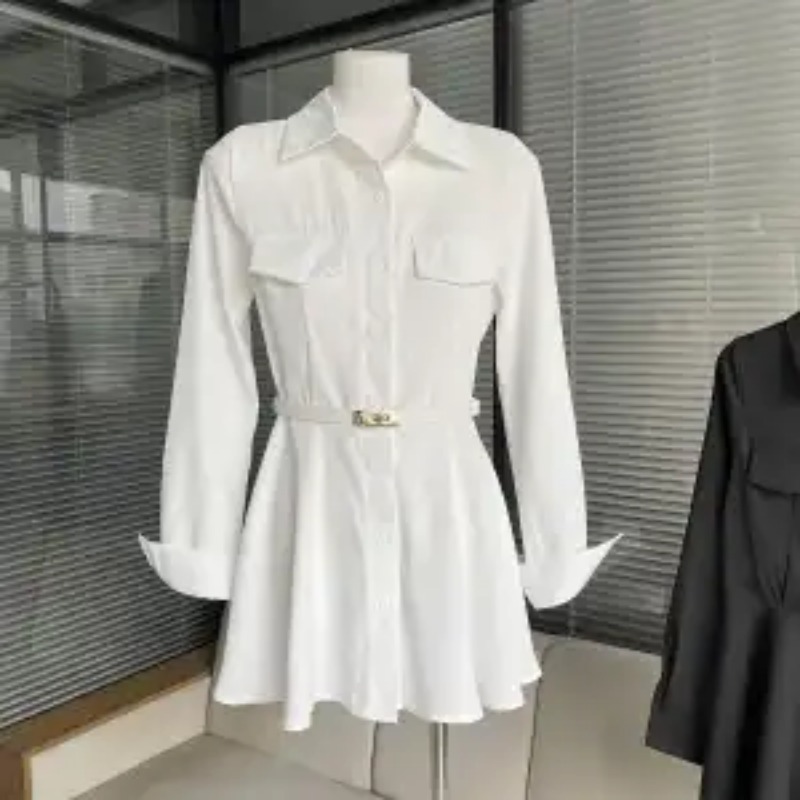 Kadın Siyah Gömlek Elbise Uzun - Women Formal Wear Stitching incelemesi ve fiyatı