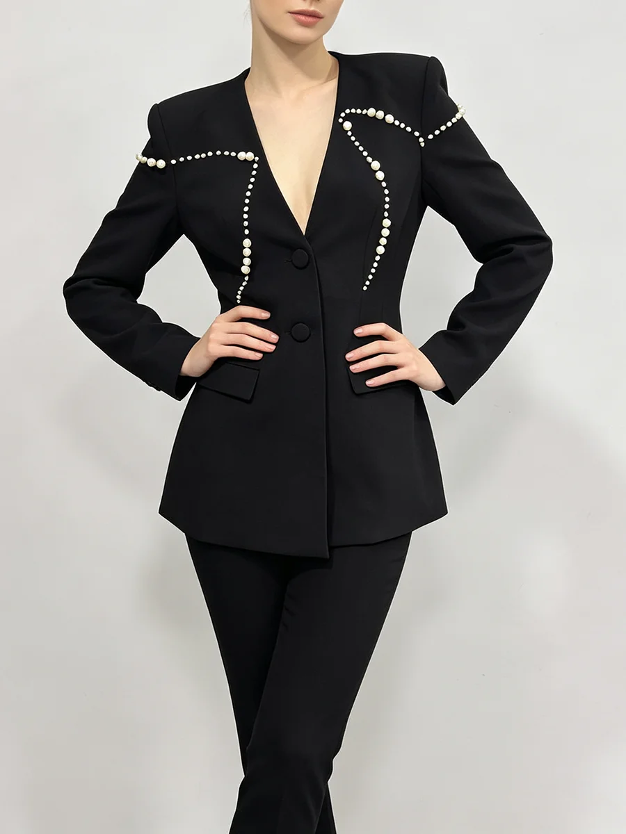 TWOTWINSTYLE Premium Siyah Bla - Women Formal Wear With Black Blazer incelemesi ve fiyatı