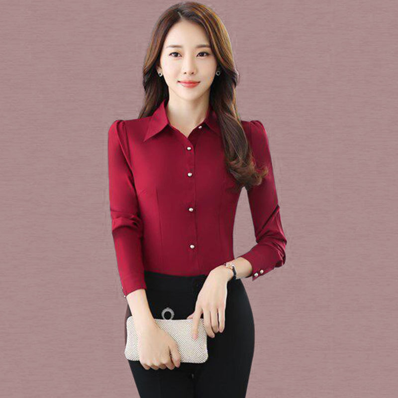 Kırmızı Uzun Kollu Gömlek Kadı - Women'S Formal Wear Suit incelemesi ve fiyatı
